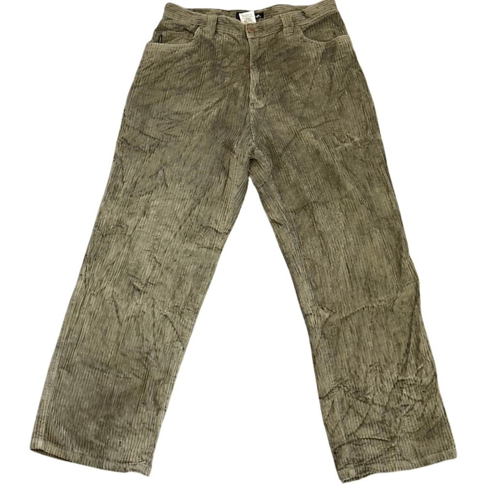 Vintage Y2K Billabong Green Corduroy Pants Size 32